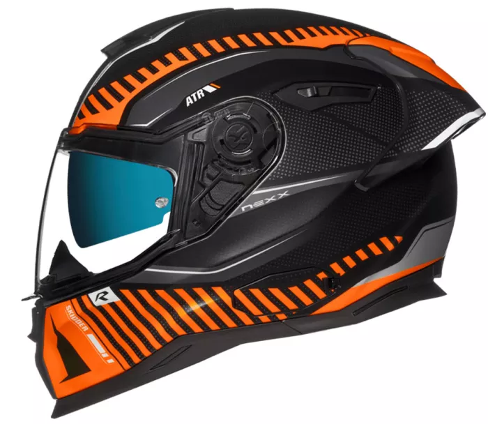 Kask motocyklowy NEXX SX.100R SKIDDER pomarańczowo-czarny MT rozmiar 2XL