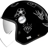 Otwórz kask motocyklowy NEXX X.G30 Tattoo black white