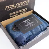 Dżinsy motocyklowe Trilobite Parado monolayer AAA slim fit black