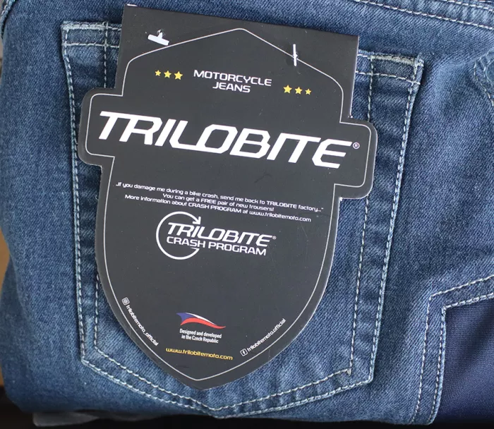 Dżinsy motocyklowe Trilobite Parado monolayer AAA slim fit black