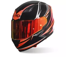 Kask motocyklowy XRC Merchi R czarny / pomarańczowy / szary rozmiar 2XL