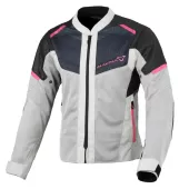 Macna Orcano 2.0 light grey/black/pink lady jacket vel. M