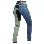 Damskie dżinsy motocyklowe Trilobite Parado monolayer AAA slim fit blue (Rozszerzony)