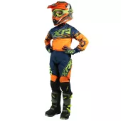 Dziecięca koszulka motocrossowa XRC MX Pablo blue/orange