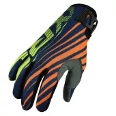 Dziecięce rękawice motocrossowe XRC MX Pablo niebieski/pomarańczowy rozmiar 5Y-6Y