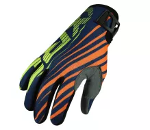 Dziecięce rękawice motocrossowe XRC MX Pablo niebieski/pomarańczowy