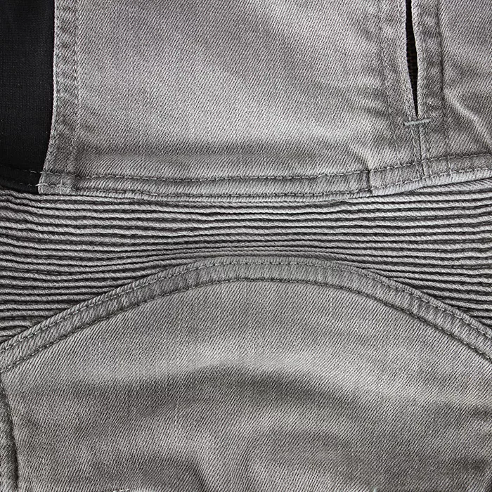 Damskie jeansy motocyklowe Kevlar Trilobite Parado szare (przedłużone) rozmiar 36