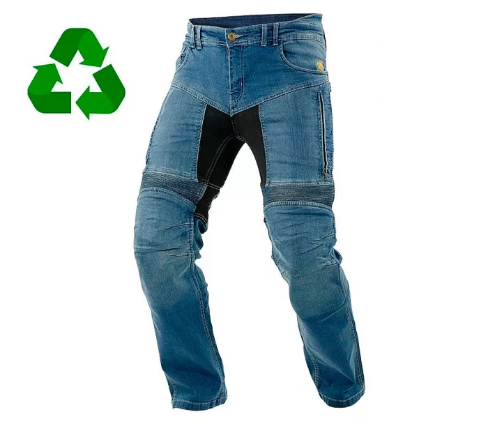 Jeansy Kevlar motocyklowe Trilobite Parado Recycled męskie niebieskie rozmiar 36