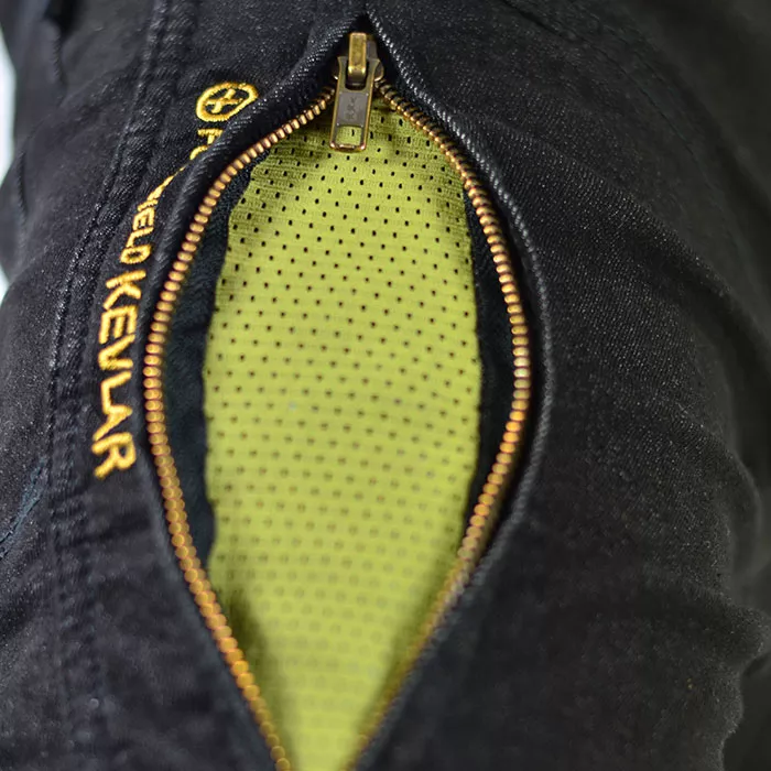 Jeansy Kevlar motocyklowe Trilobite Parado czarne SLIM (przedłużone) rozmiar 32