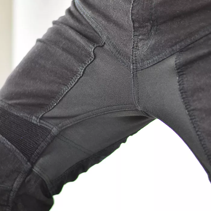 Jeansy Kevlar motocyklowe Trilobite Parado czarne SLIM (przedłużone) rozmiar 32