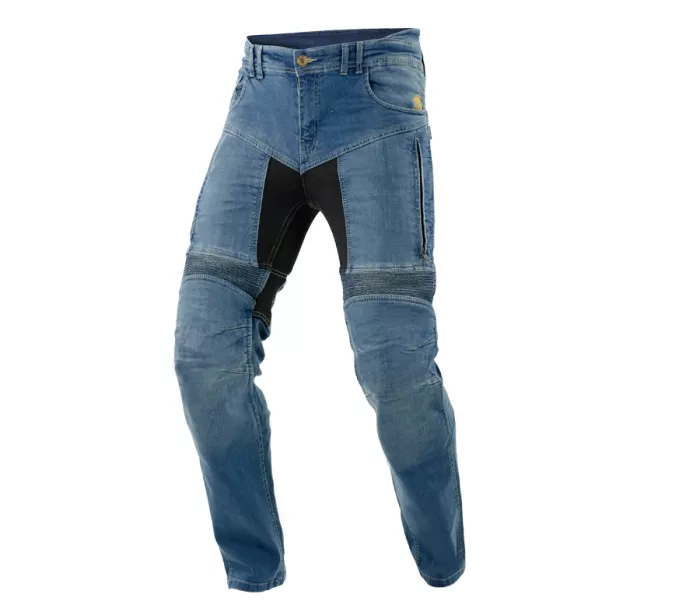Jeansy Kevlar motocyklowe Trilobite Parado niebieskie SLIM (przedłużone) rozmiar 32