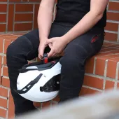 Spodnie motocyklowe Trilobite Parado doublelayer AAAA slim fit men jeans black level 2 (rozszerzony)