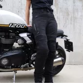 Jeansy damskie Trilobite Parado doublelayer AAAA slim fit black level 2