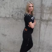 Jeansy damskie Trilobite Parado doublelayer AAAA slim fit black level 2