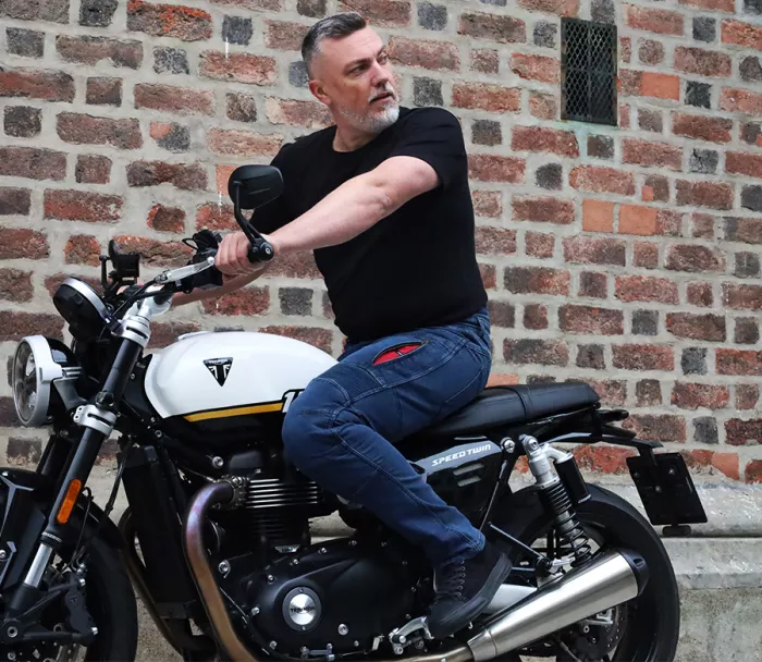 Jeansy męskie Trilobite Parado doublelayer AAAA slim fit blue level 2 (rozszerzony)