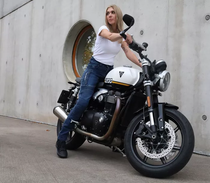 Trilobite Parado doublelayer AAAA slim fit ladies jeans blue level 2