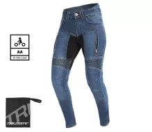 Damskie dżinsy motocyklowe Trilobite Parado skinny fit blue level 2 (Rozszerzony)