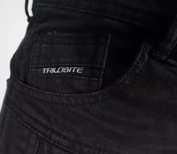 Jeansy motocyklowe męskie Trilobite Parado doublelayer AAA regular fit black level 2