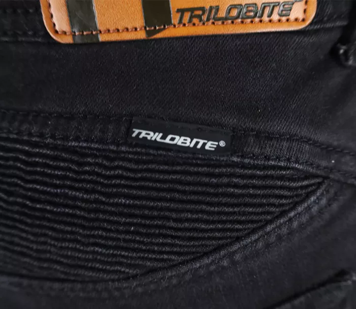 Jeansy motocyklowe męskie Trilobite Parado doublelayer AAA regular fit black level 2