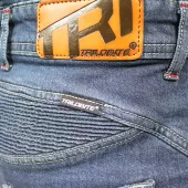 Męskie jeansy motocyklowe Trilobite Parado skinny fit blue level 2