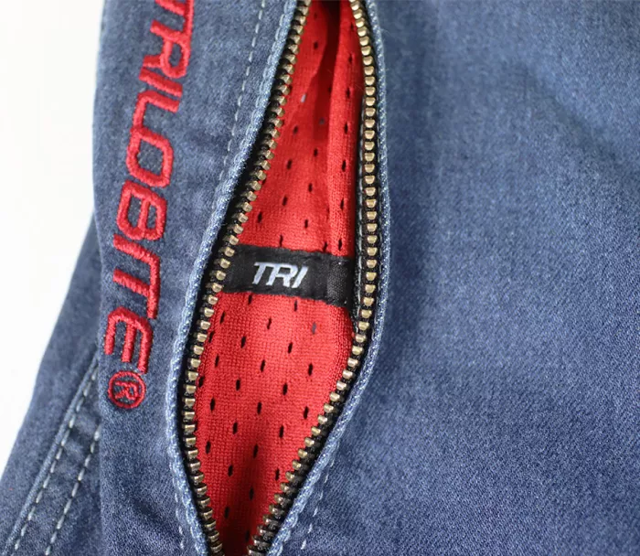Męskie spodnie motocyklowe Trilobite Parado monolayer AAA slim fit blue (Wkrótce)