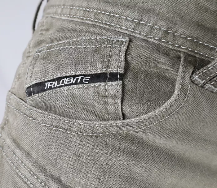 Spodnie męskie Trilobite Parado doublelayer AAA slim fit light grey level 2 (Rozszerzony)