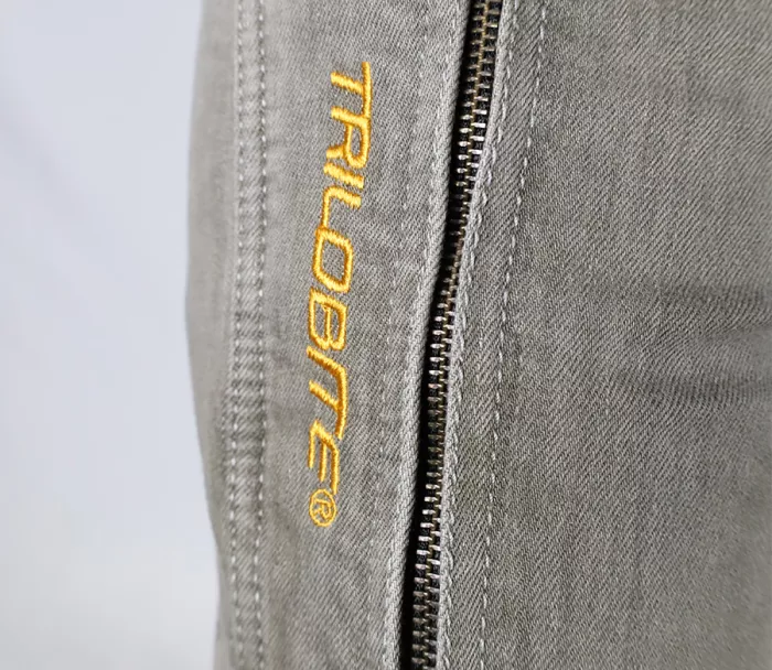 Spodnie męskie Trilobite Parado doublelayer AAA slim fit light grey level 2 (Rozszerzony)