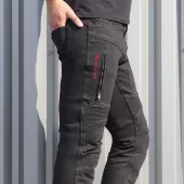 Dżinsy motocyklowe Trilobite Parado monolayer AAA slim fit black
