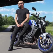 Dżinsy motocyklowe Trilobite Parado monolayer AAA slim fit black