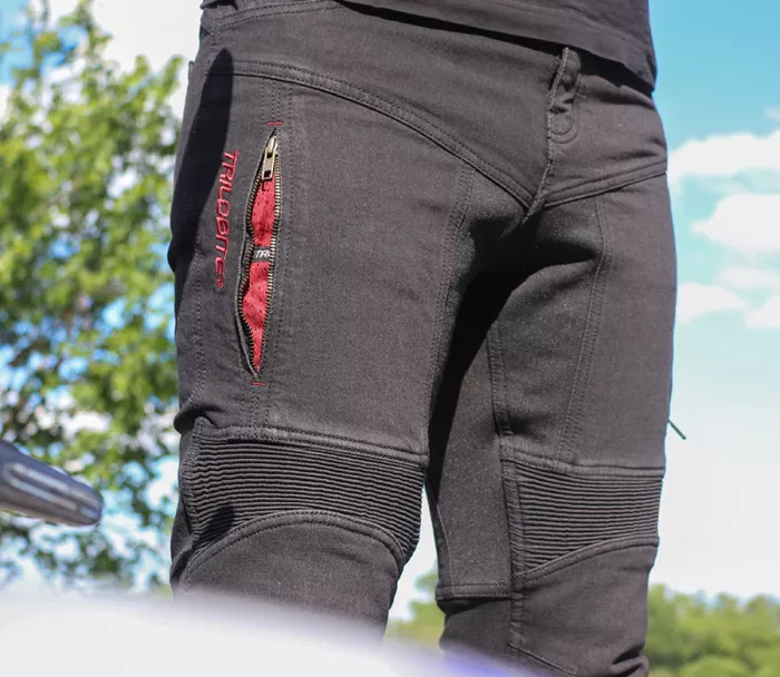 Dżinsy motocyklowe Trilobite Parado monolayer AAA slim fit black