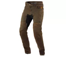 Jeansy Kevlar do motocykla Trilobite Parado rdzawobrązowe (przedłużone)
