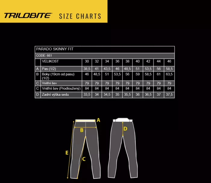 Męskie jeansy motocyklowe Trilobite Parado skinny fit black level 2