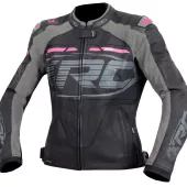 XRC Moos ladies leather jacket blk/pink/grey