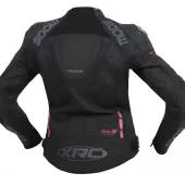 XRC Moos ladies leather jacket blk/pink/grey