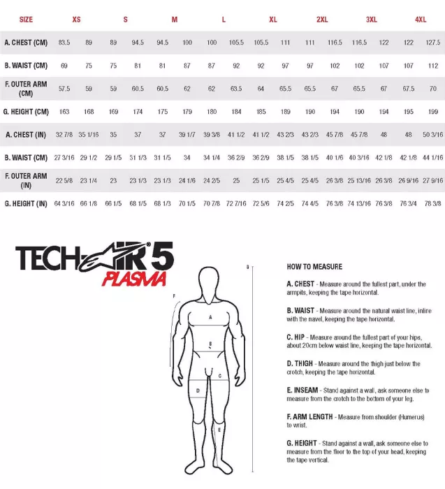 Alpinestars Tech-Air® 5 Plasma - 4XL