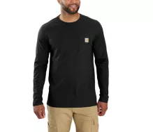 Koszulka z długim rękawem CARHARTT Midweight Pocket black