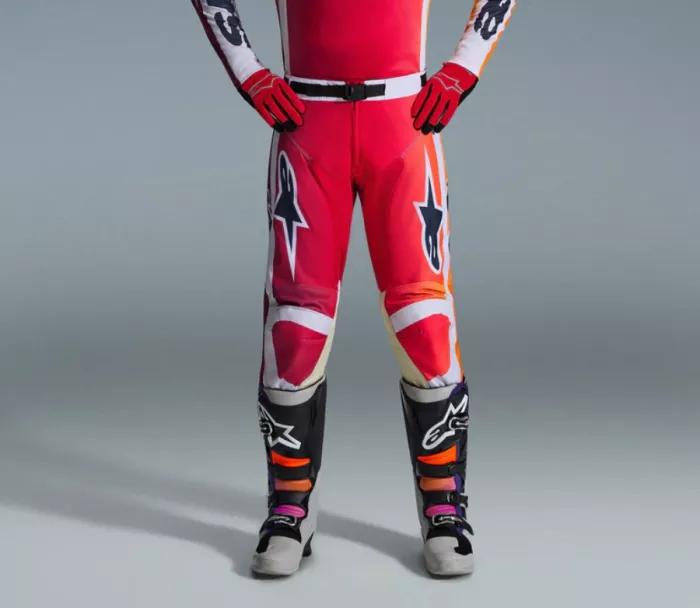 Spodnie motocrossowe Alpinestars Racer Portl red/grey