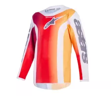 Koszulka MX dla dzieci Alpinestars Fluid Portl red/grey