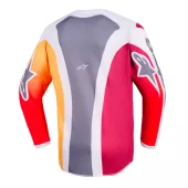 Koszulka MX dla dzieci Alpinestars Fluid Portl red/grey
