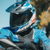 Adventure kask NEXX Y.Travl Primal blue/red