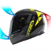 Kask motocyklowy XRC Pure GP 6 czarny/żółty fluo