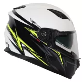 Kask motocyklowy XRC Pure GP 5 czarny / biały / fluo