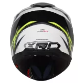 Kask motocyklowy XRC Pure GP 5 czarny / biały / fluo
