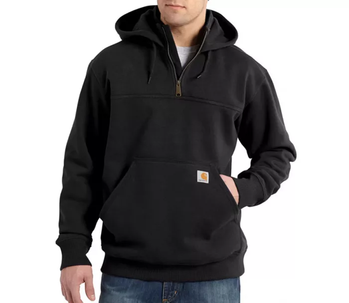 CARHARTT Heavyweight Quarter-Zip sweat-shirt black vel. S