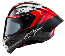 Alpinestars Supertech R10 Element black/carbon bright red/white glossy helmet vel. M