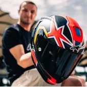 Kask integralny Alpinestars Supertech R10 Miller carbon/red matt