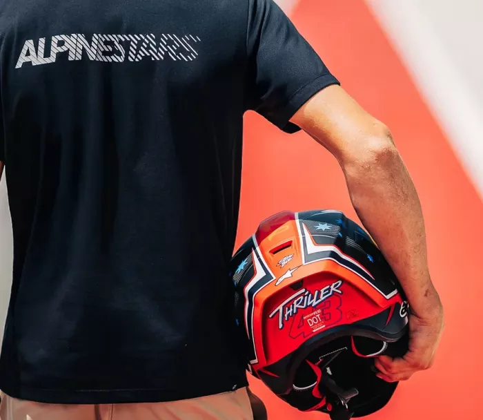 Kask integralny Alpinestars Supertech R10 Miller carbon/red matt