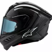 Kask motocyklowy Alpinestars Supertech R10 Solid black carbon matt/glossy