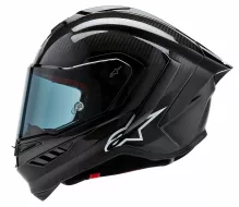 Alpinestars Supertech R10 Solid black carbon matt/glossy helmet vel. M
