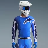Koszulka motocrossowa Alpinestars Racer Air Portl ucla blue/white